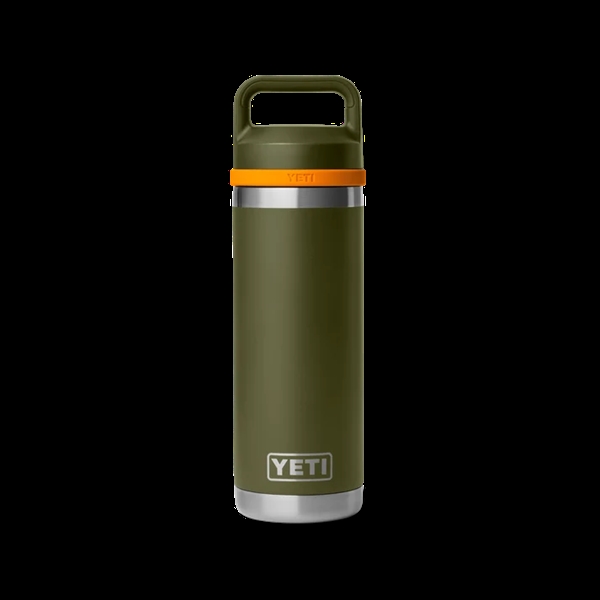 YETI - Rambler Bottle Chug 18oz/532ml - Olive/King Crab Orange
